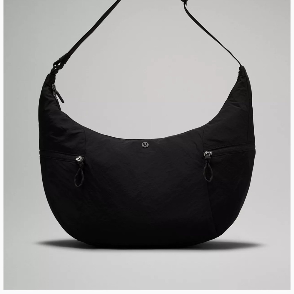 Lululemon Black Slouchy Sling Bag